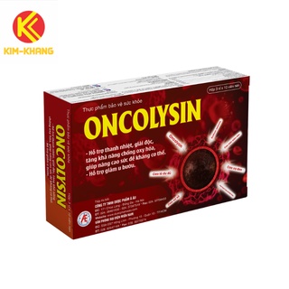 Oncolysin giúp giảm u bướu, tăng sức đề kháng, hộp 30 viên