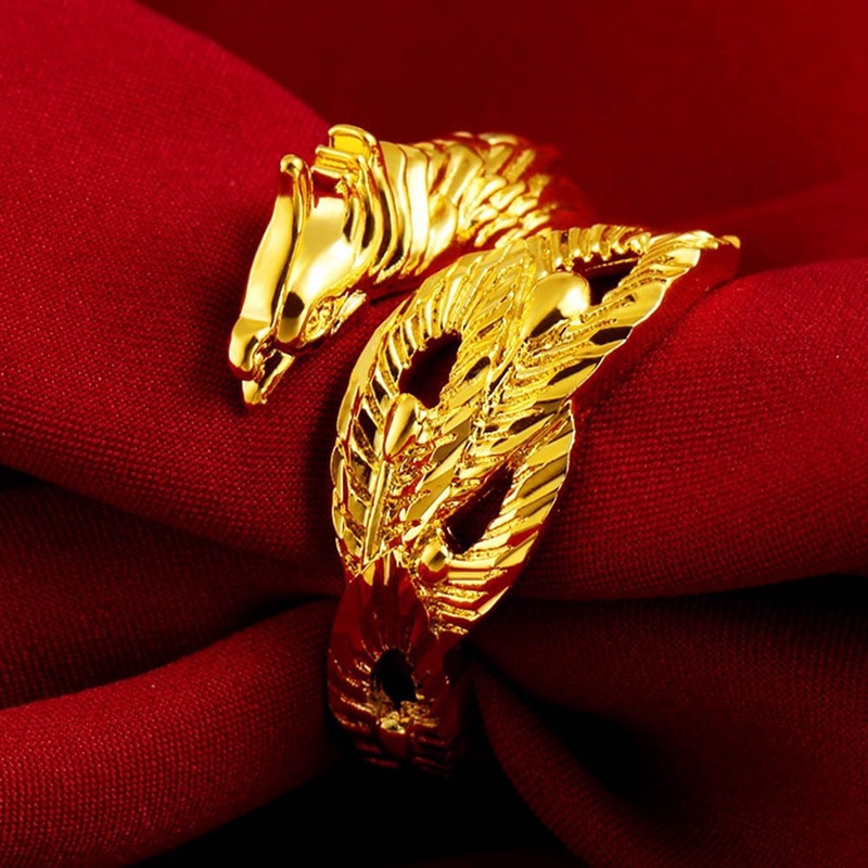 Nhẫn Hình Rồng Và Phượng Hoàng Thiết Kế Ấn Tượng