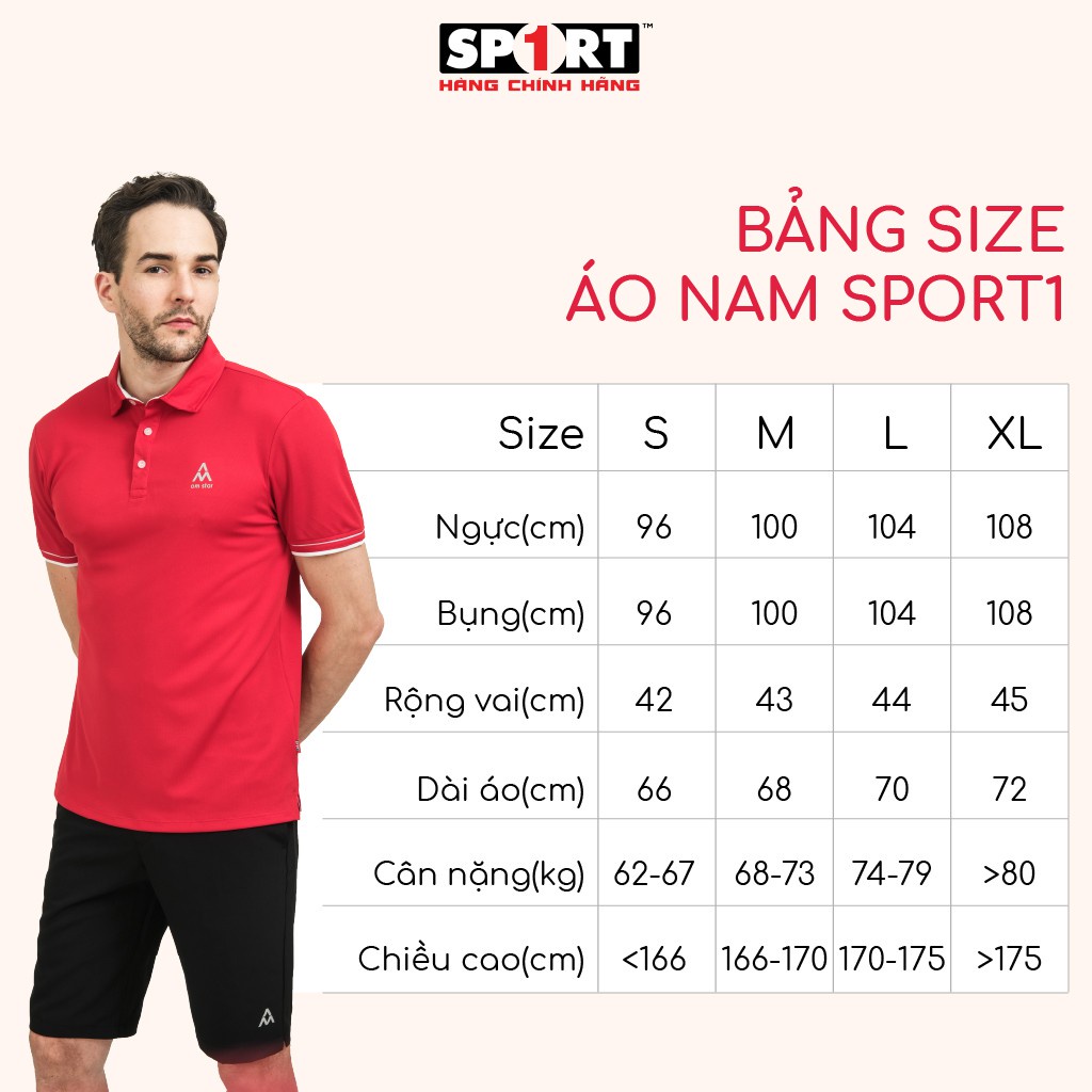 Áo Thun Polo Nam AM MP093 Cổ 2 Cúc Có Logo Và Chi Tiết Phản Quang Chống Tia UV, Kháng Khuẩn, Thấm Hút Mồ Hôi, Thoáng Khí