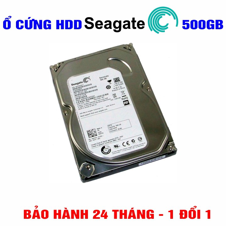 Ổ cứng HDD 3.5&quot; Seagate 500GB  – Chính Hãng – Mới 99% Tháo máy đồng bộ – Bảo hành 24 tháng