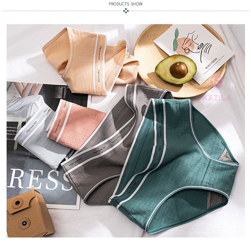 Quần lót nữ cotton cao cấp tân cổ điển Vigorou Girl, quần chip nữ kháng khuẩn co giãn siêu thấm Kazila QLH56 | BigBuy360 - bigbuy360.vn