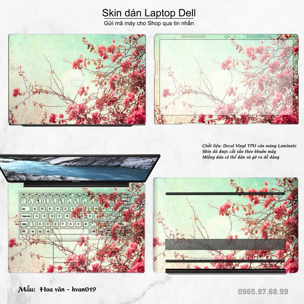 Skin dán Laptop Dell in hình Hoa văn nhiều mẫu 4