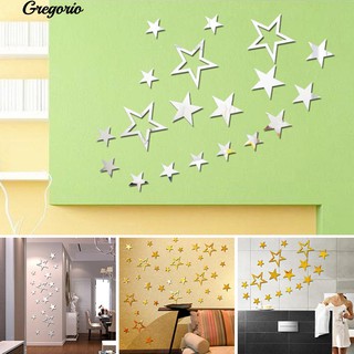 Set 19 Sticker Hình Ngôi Sao Dán Tường Trang Trí