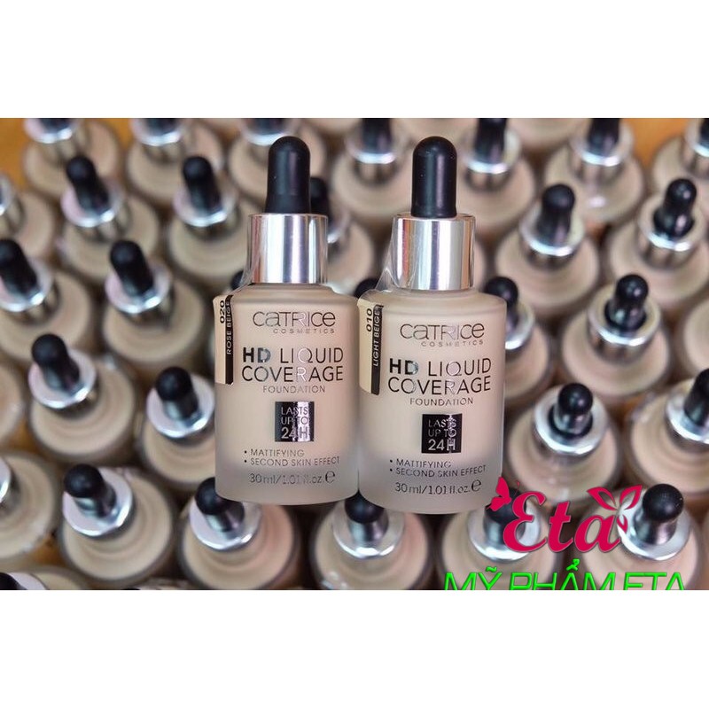 Kem nền CATRICE HD 24H LIQUID Coverage Foundation kiềm dầu trắng hồng tự nhiên [Mẫu mới 2019] | BigBuy360 - bigbuy360.vn