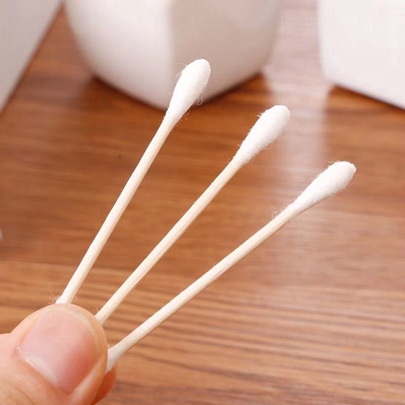 Set 100 tăm bông chất liệu cotton tiện dụng