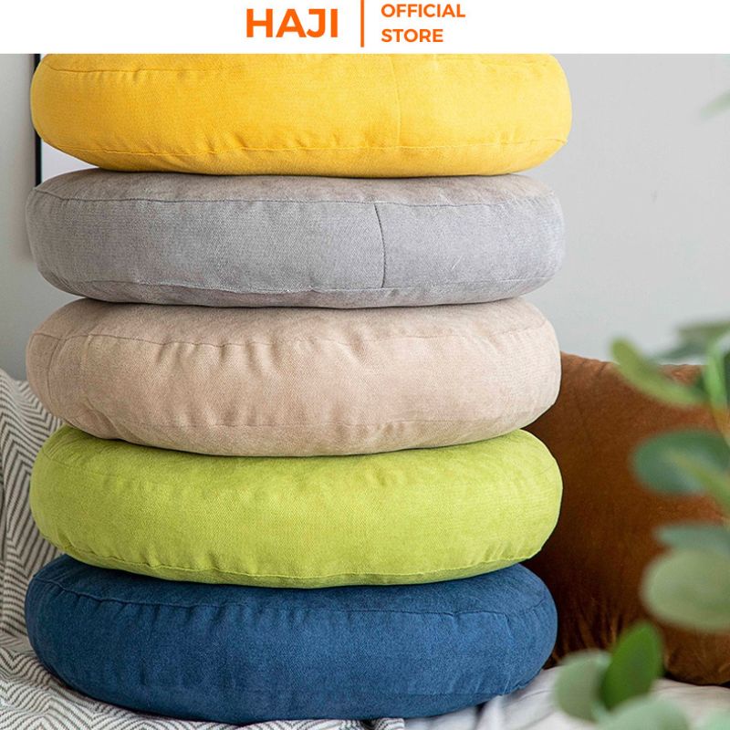 Đệm ngồi bệt HAJI cao cấp không xù lông màu sắc trẻ trung hiện đại (nhiều màu lựa chọn) D13