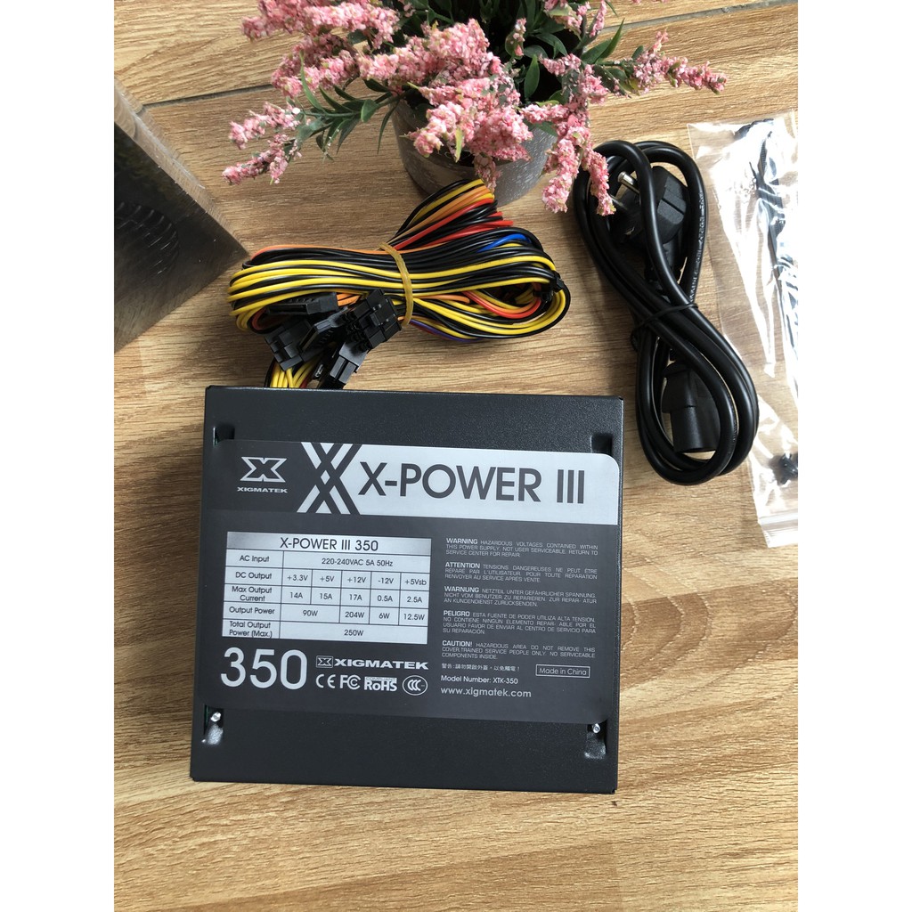 Nguồn máy tính XIGMATEK X-POWER III X-350 (EN45952) 250W - Phiên bản 2020 - Sản phẩm lý tưởng cho hệ thống GAME-NET
