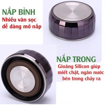 Bình nước giữ nhiệt nóng lạnh chất liệu inox 304 cao cấp, bình giữ nhiệt đựng nước thể tích 600, 780,1000, 1200, 1500 ml | BigBuy360 - bigbuy360.vn