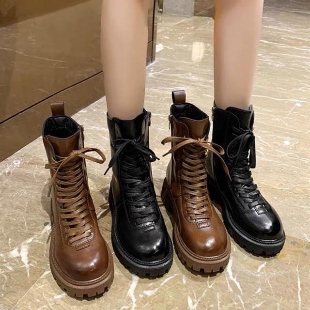Boot cao cổ kéo khoá sale (ord)