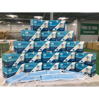 Khẩu trang y tế 4 lớp kháng khuẩn cao cấp chính hãng tiêu chuẩn quốc tế Gobeta - hộp 50 cái