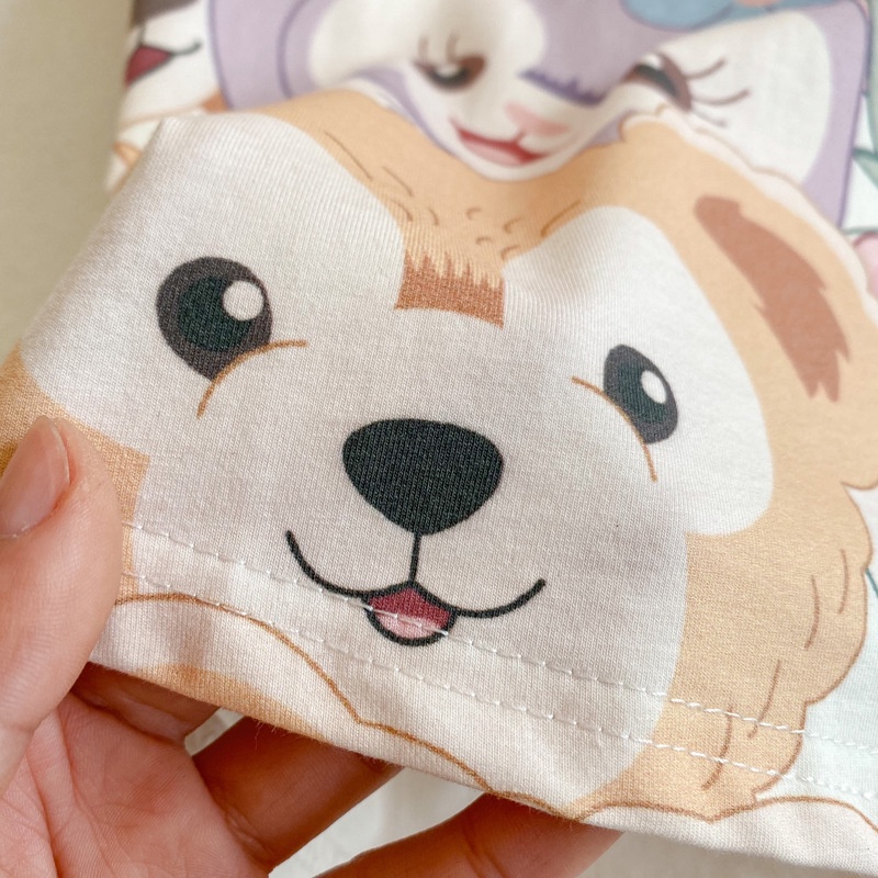 Áo thun ngắn tay hoạ tiết hoạt hình đáng yêu cho bé 2-8 tuổi