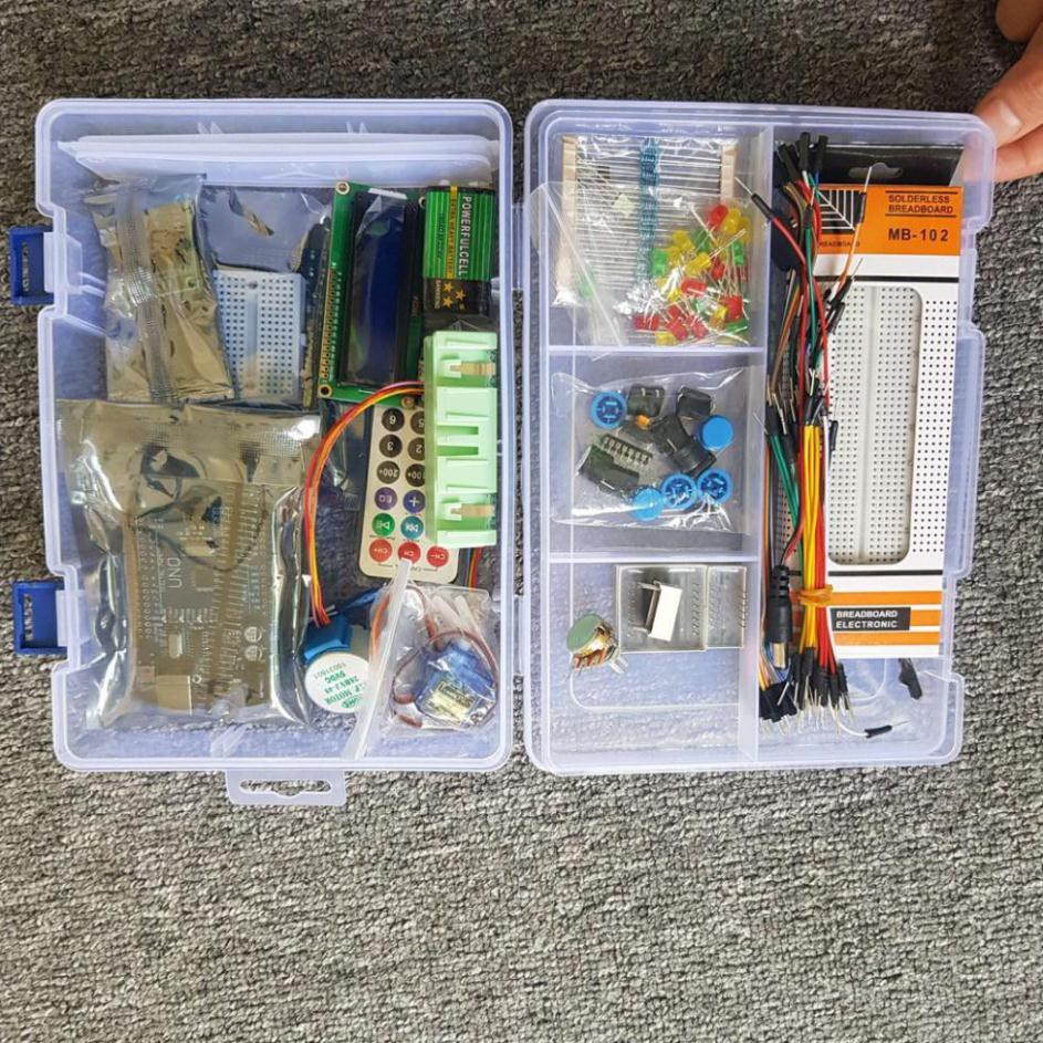 Bộ Kit Học Tập Arduino UNO R3 Cơ Bản, Arduino Starter Kit, Bộ Arduino V1 Đầy Đủ
