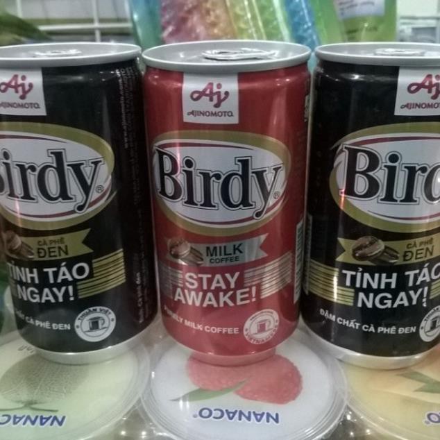 (MUA SỈ INBOX) CÀ PHÊ ĐEN/ SỮA BIRDY LON 170ML