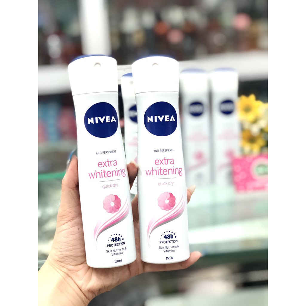 Xịt khử mùi trắng mịn Nivea 150ml