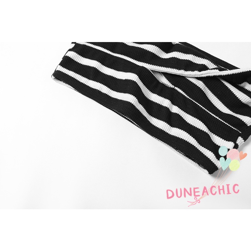 DUNEA Ống Nữ Kẻ Sọc Thời Trang