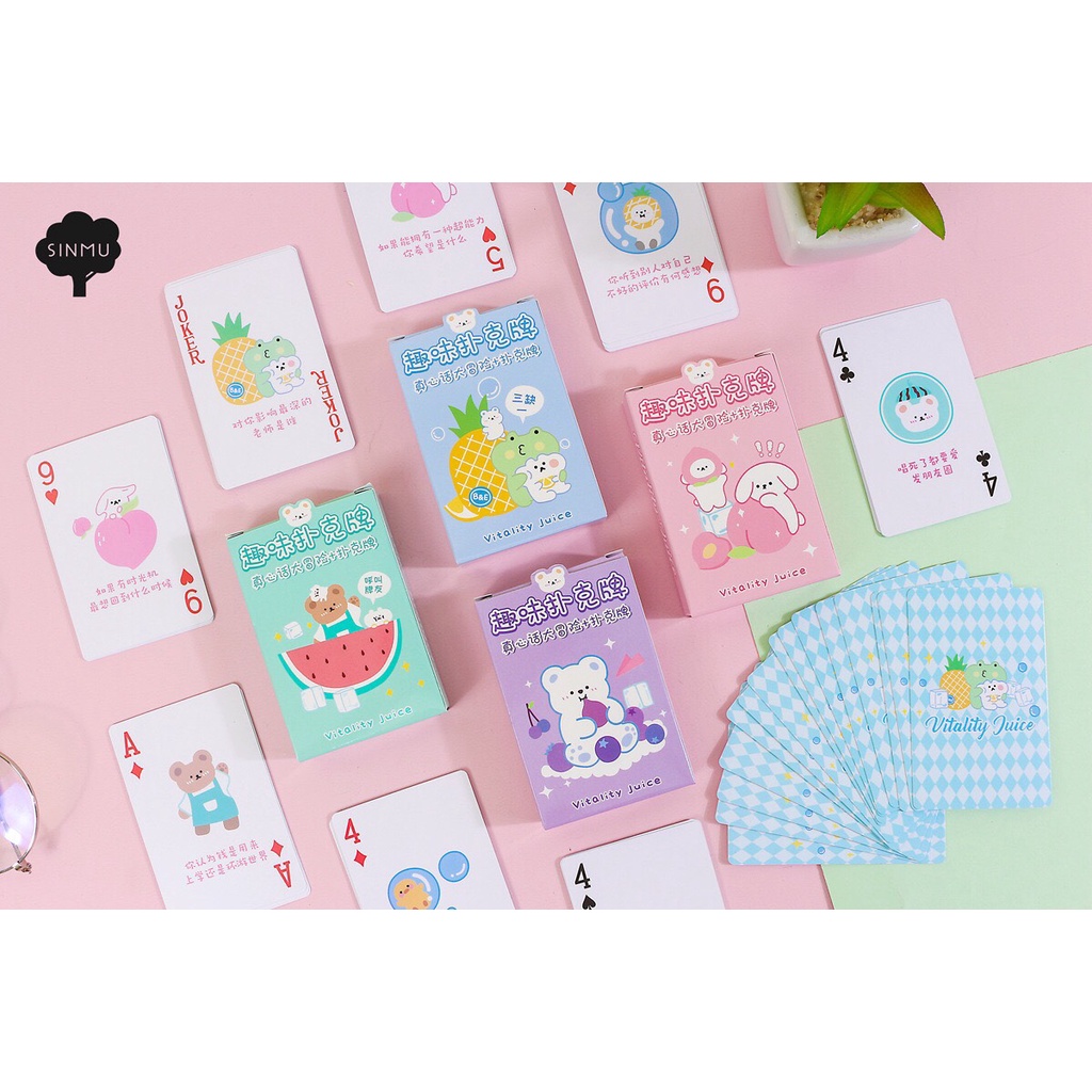 Bộ bài Tây poker mini tí hon.