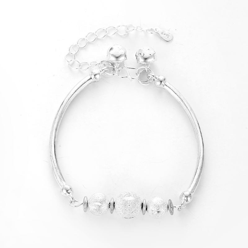 Vòng đeo tay chuỗi hạt bằng hợp kim phong cách hàn quốc có chuông nhỏ xinh xắn đáng yêu