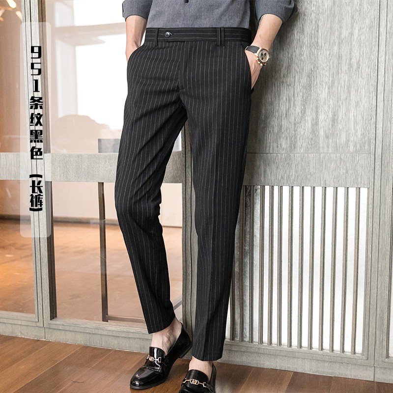 Quần âu nam kẻ sọc chất vải cotton cao cấp, chuẩn thiết kế hàn quốc cực tôn dáng, lịch sự, trẻ trung | BigBuy360 - bigbuy360.vn