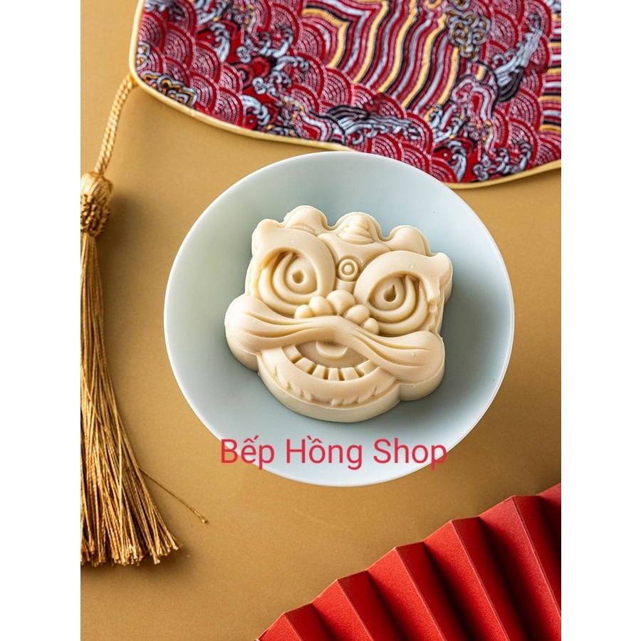 Khuôn Trung Thu Lò Xo Hình Đầu Lân 150 gram