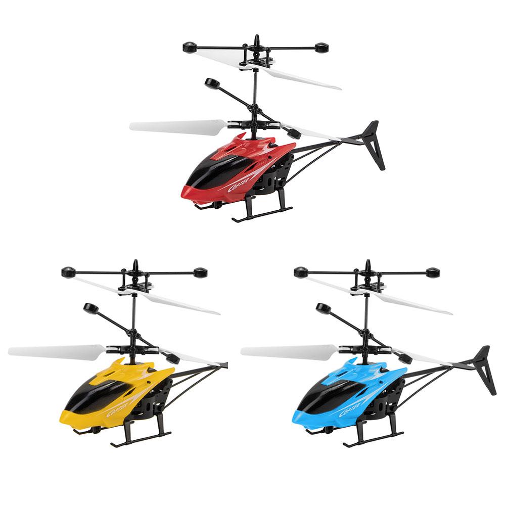 Máy bay trực thăng cảm ứng từ xa Mini RC Cảm ứng hồng ngoại 2CH Máy bay trực thăng con quay RC Drone đồ chơi