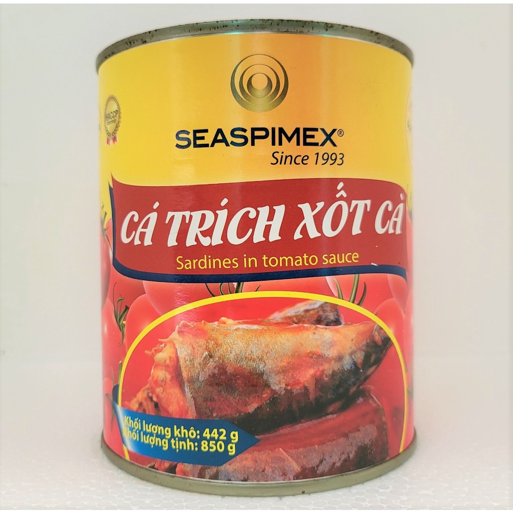 [Hộp lớn 850g] CÁ TRÍCH XỐT CÀ [VN] SEASPIMEX Sardines In Tomato Sauce