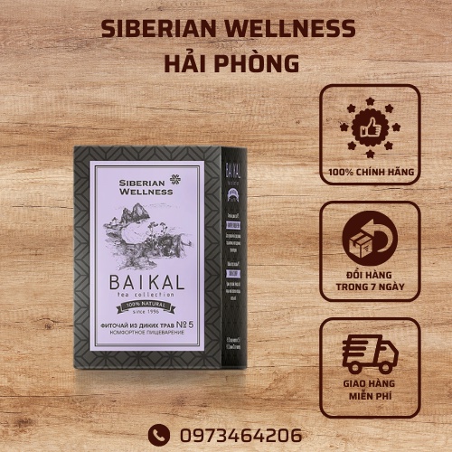 Trà thảo mộc hỗ trợ tiêu hóa Baikal tea collection. Herbal tea №5 Siberian Wellness