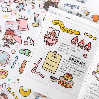 Set 10 tấm sticker Boom tách lẻ 💕
