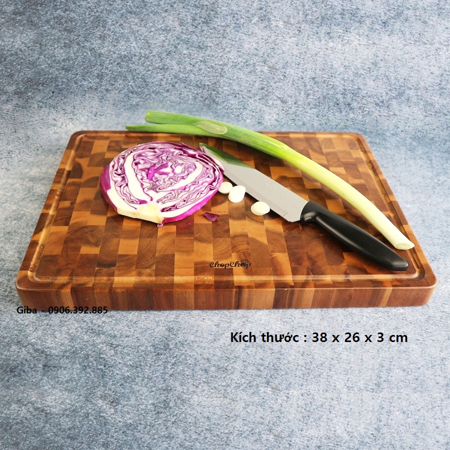 THỚT GỖ TRÀM DẦY CHẶT THỊT SIZE ĐẠI - wooden cutting board