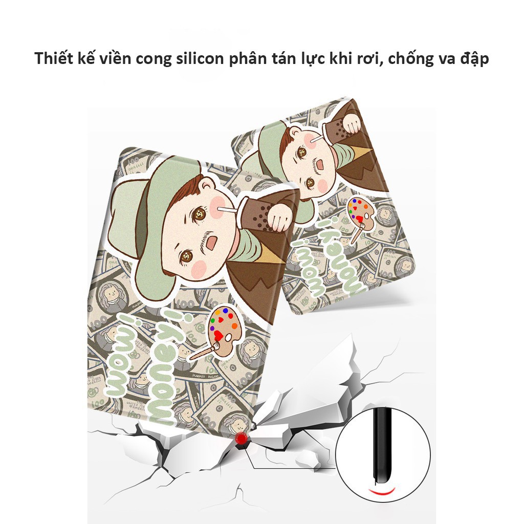 Ốp lưng máy đọc sách Kindle hoạt hình cute mặt lưng mềm