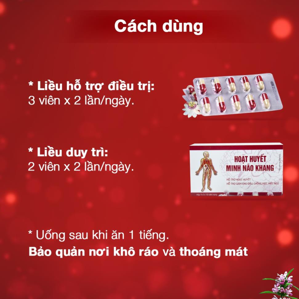 Hoạt huyết minh não khang tuần hoàn máu não hộp 3 vỉ x 10 viên - ảnh sản phẩm 4