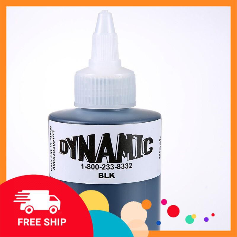 MỰC XĂM🌟FREESHIP🌟Mực ĐEN DYNAMIC - Mực xăm Đen hỗ Trợ AE mới vào nghề 240ML