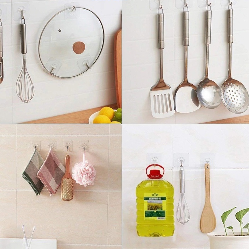 Móc Dán Tường Siêu Dính Chịu Lực Siêu Bền - Loại keo dày siêu chắc chất lượng cao GALA HOME