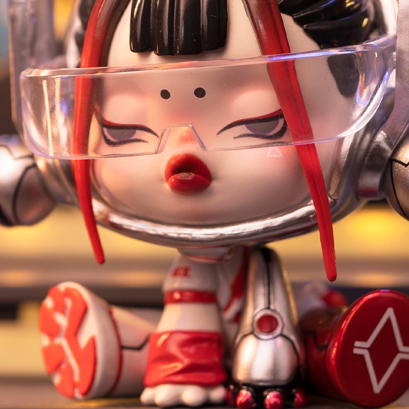 POP MART  SKULLPANDA City of Night Series Mô Hình Đồ Chơi Hộp Sọ Trong Đêm Series Ngẫu Nhiên