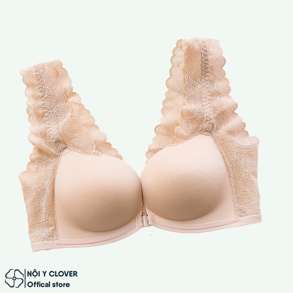 Áo Ngực Cài Trước Đệm Mỏng Su Không Gọng Nâng Ngực Gợi Cảm ELSA BRA - 2160