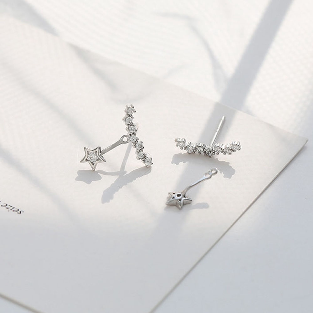 Khuyên Tai Hình Ngôi Sao Đính Đá Zircon Lấp Lánh