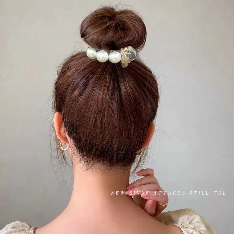 Kẹp Tóc Đính Ngọc Trai Phong Cách Retro Dành Cho Nữ