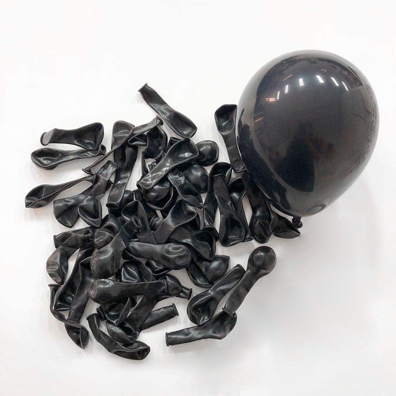 Bong Bóng Latex Màu Đen Cỡ Lớn 36&quot; 12&quot; Dùng Trang Trí Sự Kiện