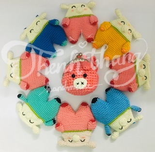 Túi đựng tỏi handmade (Hình heo)