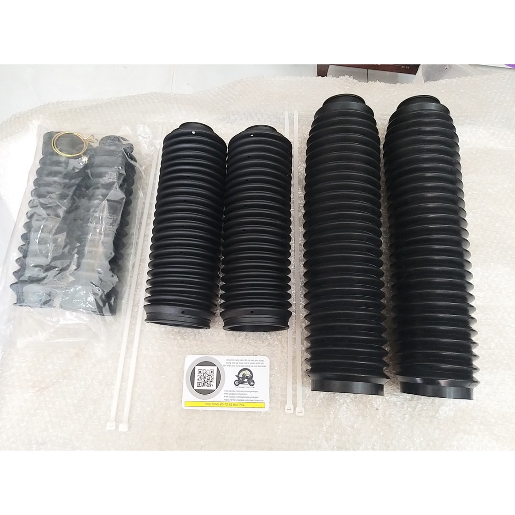 Bọc phuộc che bụi phuộc Honda CB400 Hornet …. Và các dòng xe tương ứng 41x58x300mm Giá 1 đôi
