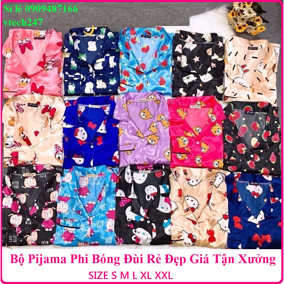 GIẢM SỐC-Pijama Phi Bóng Ngắn Đủ Size