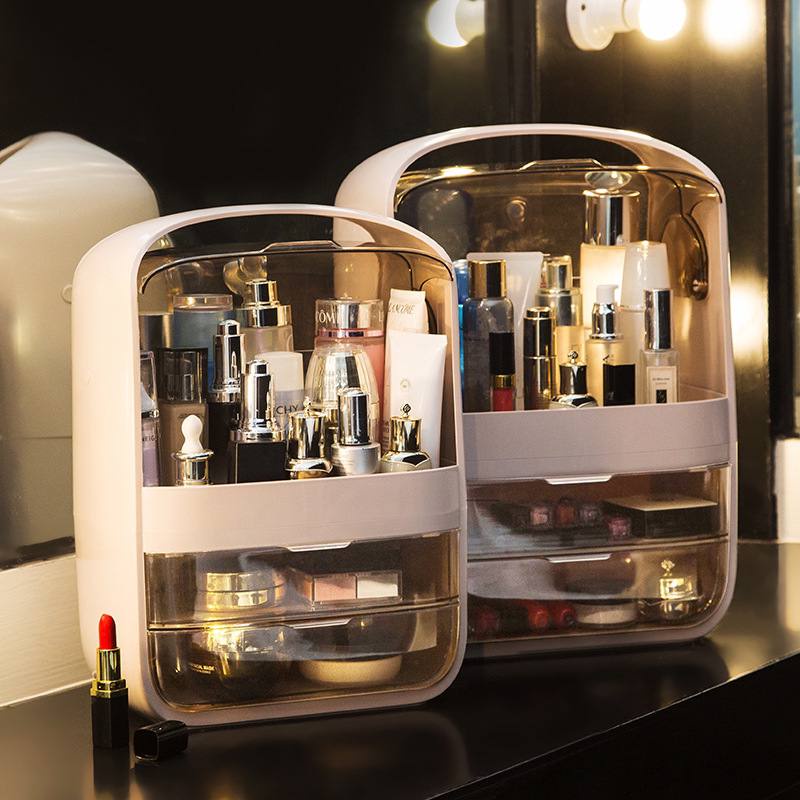 Kệ Đựng Mỹ Phẩm 3 Tầng Thời Trang Có Tay Xách
