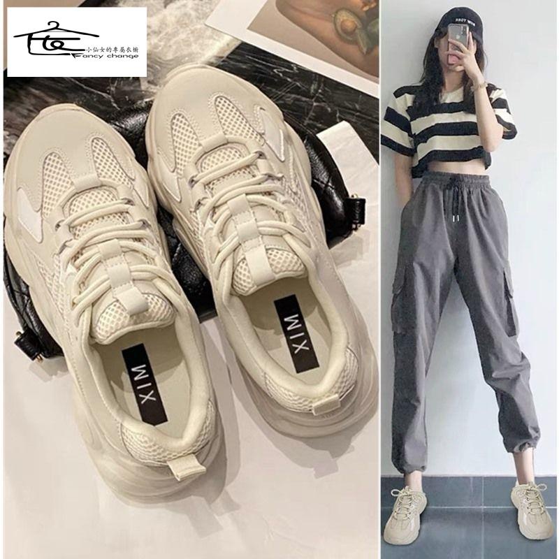 Giày Thể Thao Đế Dày Phối Lưới Thoáng Khí Trọng Lượng Nhẹ Thoải Mái