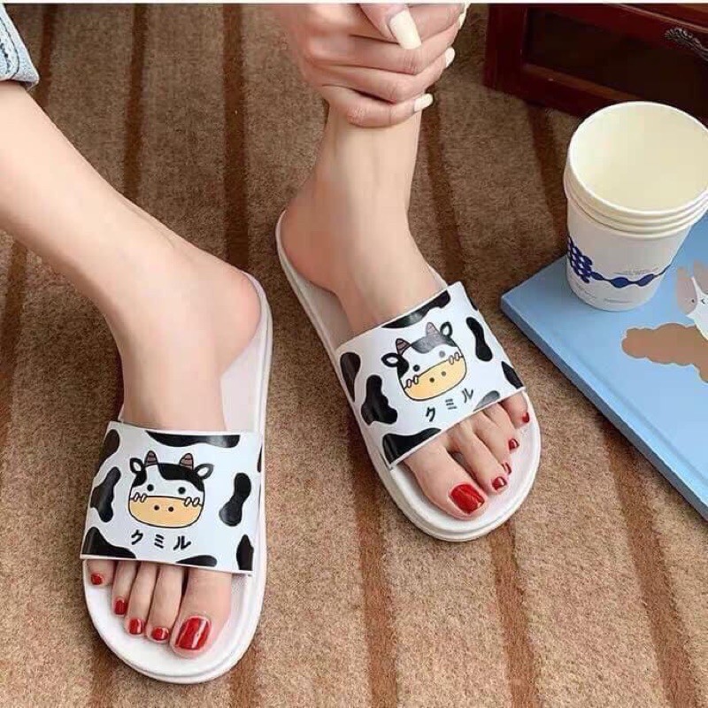 Dép Lê Bò Sữa Unisex Trẻ trung, năng động - Linh Tinh Shop