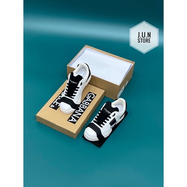 GIÀY SNEAKER DOLCE&GABANA CHẤT TRẮNG ĐEN LAI AU SC
