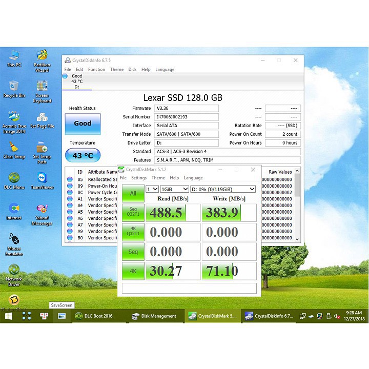 Ổ cứng SSD 2.5 inch SATA Lexar NS100 120 128 256 512GB-bảo hành 3 năm