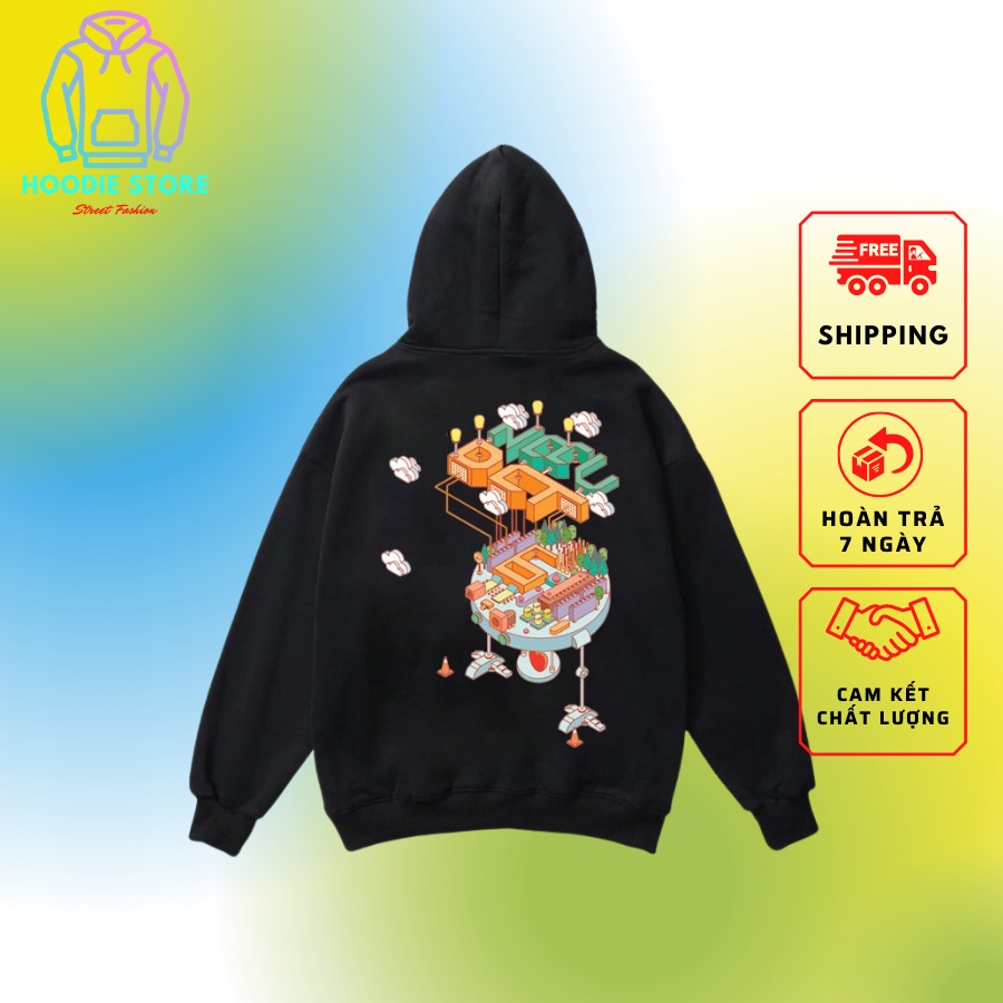 Áo Khoác Hoodie Nam Nữ In Nỉ Bông Thời Trang Chất Vải Dày Dẵn, Thích Hợp Mặc Hàng Ngày, Đi Chơi Dạo Phố, Giữ Ấm Cực Tốt
