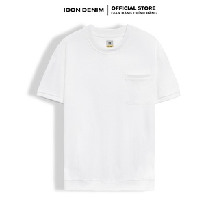 Áo Thun Nam Tay Ngắn ICON DENIM Vải Tổ Ong Có Túi Slim-fit AT110069