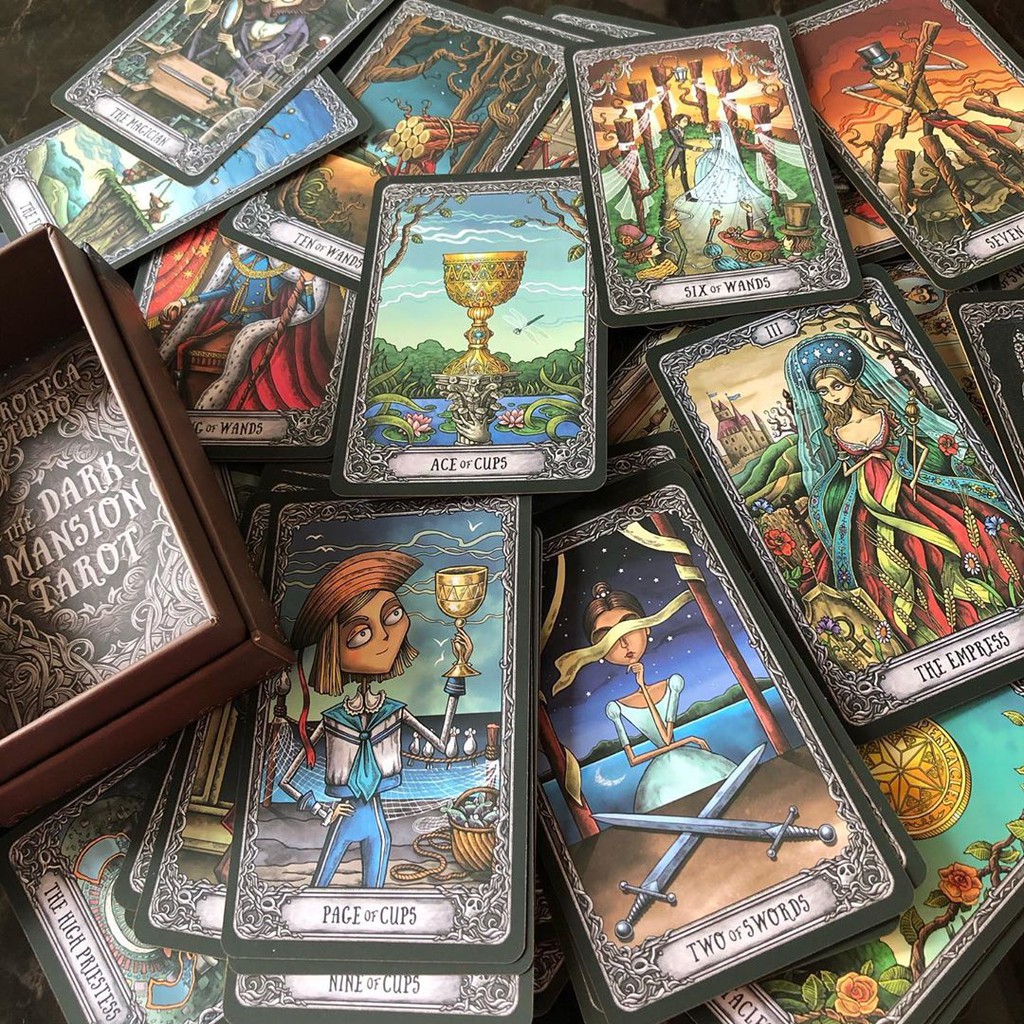 Bài Dark Mansion Tarot 3rd Edition Black Blue