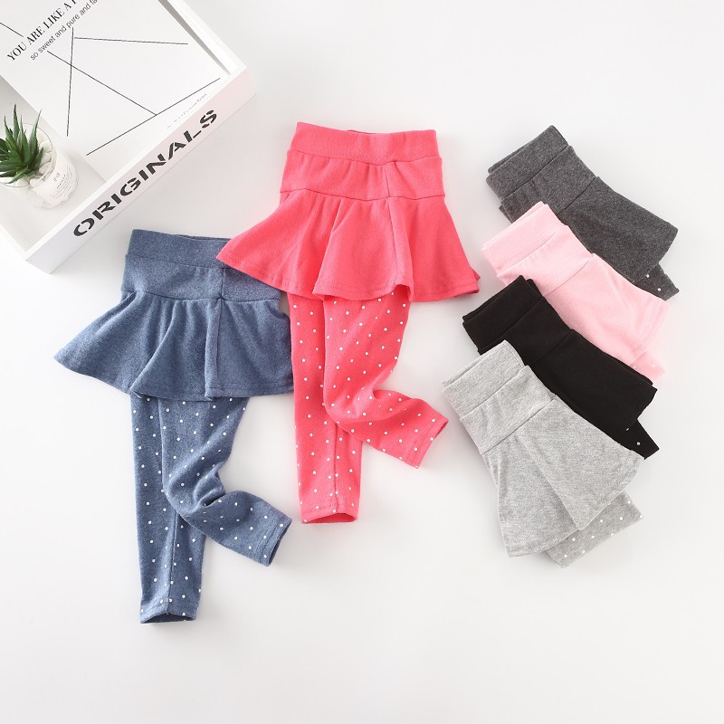 Quần legging phối váy lưới xinh xắn đáng yêu cho bé gái