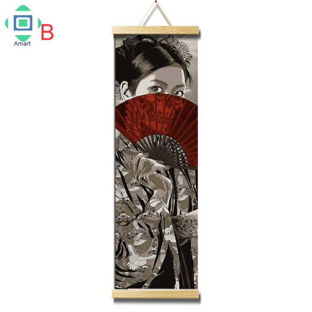 Tranh vải canvas trang trí tường phong cách Nhật Bản